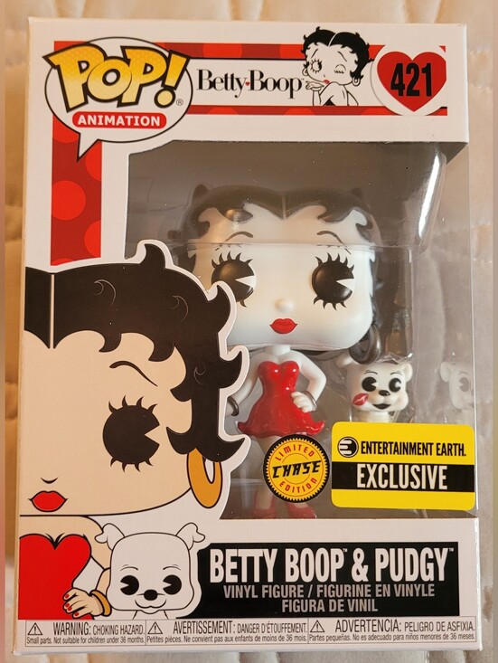 Funko Other - Betty Boop & Pudgy Funko Pop 421 Chase Limited Entertainment Earth Exclusive
